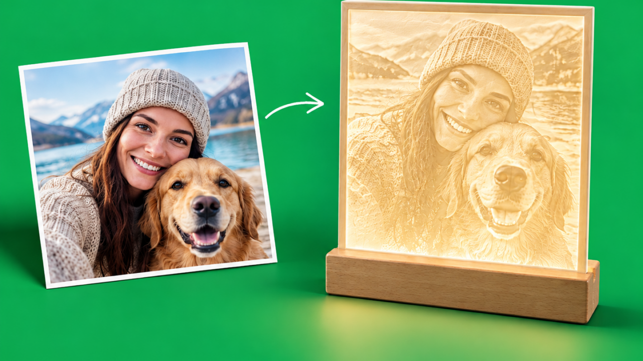 Lithophane im 3D-Druck – Foto als leuchtendes Reliefbild