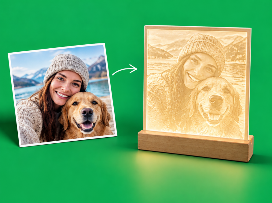 Lithophane im 3D-Druck – Foto als leuchtendes Reliefbild